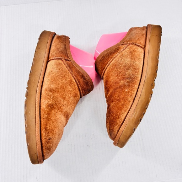 Women's Tan Suede Slip-On Shoes - Picture 3 of 9